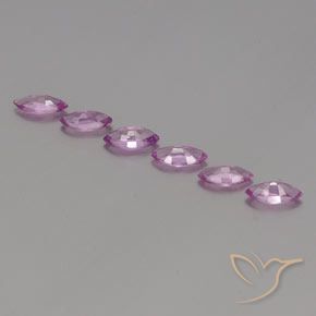 Sapphire Gemstones in 5.9 x 3 mm Size for Sale, Sapphire Stones in Light Pink Color