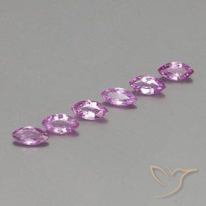1.64 ctw Purple Sapphire Stones, Natural Sapphire in Marquise Facet Shape for Sale
