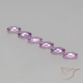 Sapphire Gemstones in 6 x 3.1 mm Size for Sale, Sapphire Stones in Pinkish Purple Color