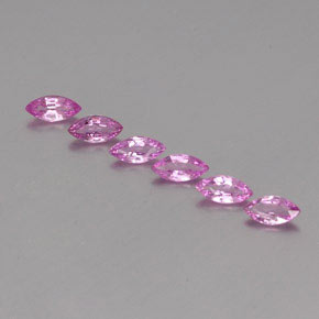 Intense Purple Сапфир Камень - 0.3ct Фасетная Маркиза (ID: 358935)