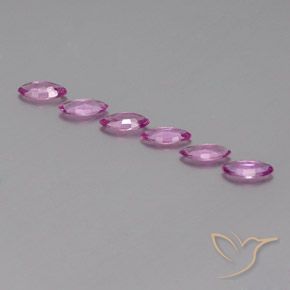 Sapphire Gemstones in 5.9 x 3 mm Size for Sale, Sapphire Stones in Medium-Light Purple Color