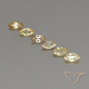 1.72 ct Loose Yellow Sapphire, 6 x 3.1 mm Marquise Cut From Tanzania, Photo A
