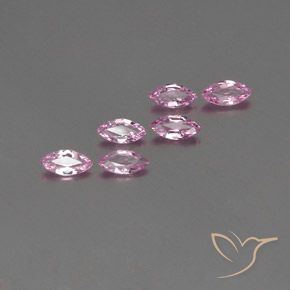 1.47 ctw Pink Sapphire Stones, Natural Sapphire in Marquise Facet Shape for Sale