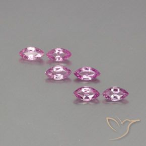 Intense Purple Сапфир Камень - 0.3ct Фасетная Маркиза (ID: 359058)