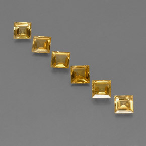 Dorado oscuro medio Zafiro Gema - 0.5ct Forma cuadrada (ID: 359136)