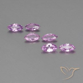 1.47 ct Loose Purple Sapphire, 6 x 3 mm Marquise Cut From Tanzania, Photo A
