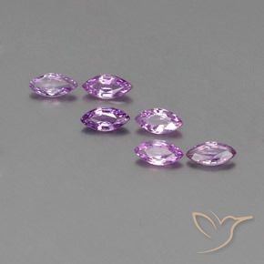 Púrpura rosado Zafiro Gema - 0.2ct Forma marquesa (ID: 359282)