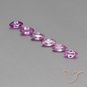 1.8 ct Loose Purple Sapphire, 6.1 x 3.1 mm Marquise Cut From Tanzania, Photo A