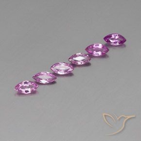 1.80 ctw Purple Sapphire Stones, Natural Sapphire in Marquise Facet Shape for Sale