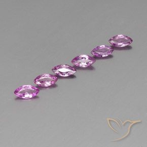 1.63 ctw Purple Sapphire Stones, Natural Sapphire in Marquise Facet Shape for Sale