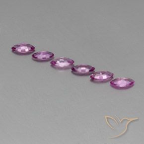 Sapphire Gemstones in 6 x 3.2 mm Size for Sale, Sapphire Stones in Light Purple Color