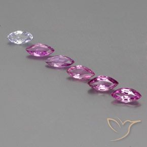 Многоцветный Сапфир Камень - 0.3ct Фасетная Маркиза (ID: 359827)