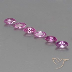 Deep Pink Sapphire Gem - 0.2ct Marquise Facet (ID: 359833)