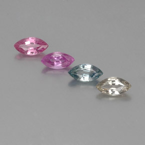 Multicolor Zafiro Gema - 0.3ct Forma marquesa (ID: 359905)