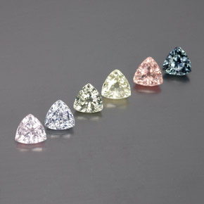 Multicolor Zafiro Gema - 0.2ct Forma trillón (ID: 360062)