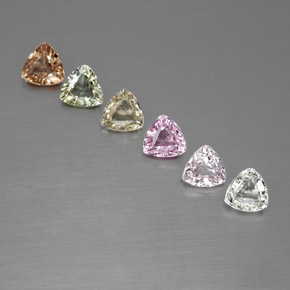 Multicolor Zafiro Gema - 0.2ct Forma trillón (ID: 360063)