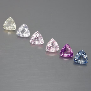 Multicolor Zafiro Gema - 0.3ct Forma trillón (ID: 360069)
