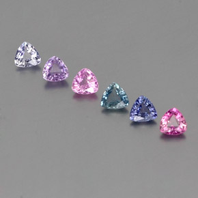 Multicolor Zafiro Gema - 0.2ct Forma trillón (ID: 360229)