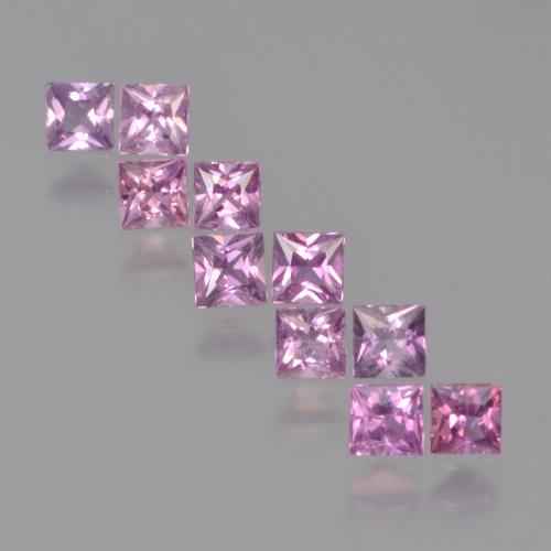 Pinkish Purple Sapphire Gem - 0.2ct Princess-Cut (ID: 361259)