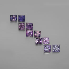 Многоцветный Сапфир Камень - 0.2ct Огранка Принцесса (ID: 361329)