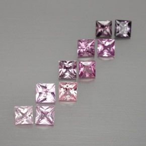 Multicolor Sapphire Gem - 0.1ct Princess-Cut (ID: 361335)