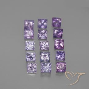 Multicolor Zafiro Gema - 0.1ct Corte Princesa (ID: 361338)