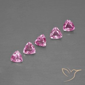 Royal Purple Pink Saphir Edelstein - 0.2ct Trillantschliff (ID: 363587)