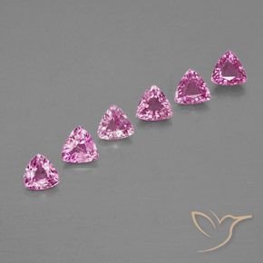 Rosa scuro Zaffiro Gem - 0.3ct Sfaccettatura trilliant (ID: 363592)