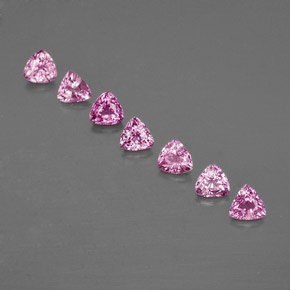 Rosado medio Zafiro Gema - 0.3ct Forma trillón (ID: 363598)
