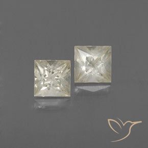 0.96 ct Yellow Sapphire, 4.2 x 4.2 mm Princess Cut From Tanzania, Photo A