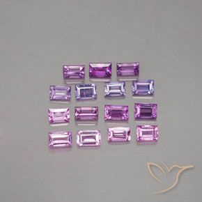 Multicolor Zafiro Gema - 0.1ct Faceta en Estilo Baguette (ID: 367259)