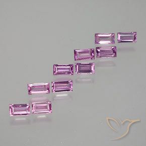 Boysenberry Saphir gemme - 0.1ct Baquette facette (ID: 367273)