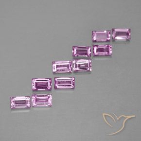 Boysenberry Saphir Edelstein - 0.1ct Baquette Schliff (ID: 367294)
