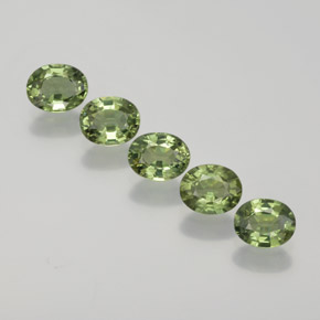 Deep Green Sapphire Gem - 0.4ct Oval Facet (ID: 368771)