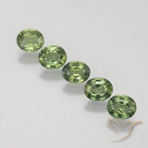 Deep Green Sapphire Gem - 0.4ct Oval Facet (ID: 368772)