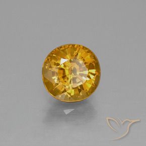 2.27 ct Golden Sapphire Stone, Natural Sapphire in Oval Facet Shape for Sale