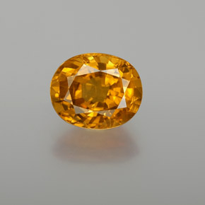 Золотой Сапфир Камень - 2.9ct Фасетный Овал (ID: 371487)