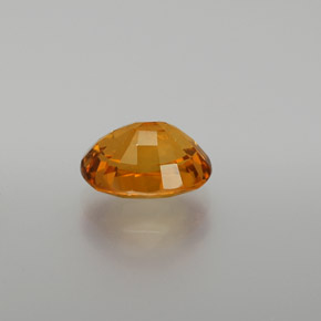 Sapphire Gemstone in 8.9 x 6.6 mm Size for Sale, Sapphire Stone in Medium Orange Color