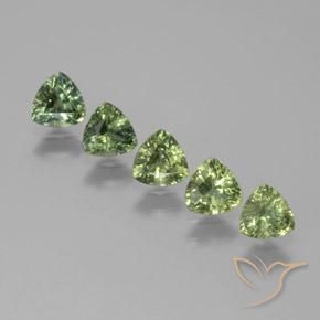 Verde bosque Zafiro Gema - 0.3ct Forma trillón (ID: 372965)