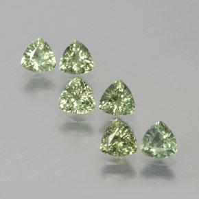 Verde salvia claro Zafiro Gema - 0.3ct Forma trillón (ID: 373230)