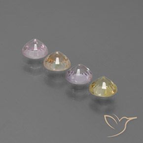 Sapphire Gemstones in 4.3 mm Size for Sale, Sapphire Stones in Multicolor Color