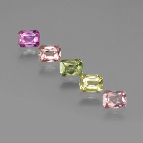 Многоцветный Сапфир Камень - 0.3ct Огранка Октагон / Ножницы (ID: 373712)