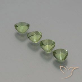 Sapphire Gemstones in 4.3 x 4.3 mm Size for Sale, Sapphire Stones in Forest Green Color