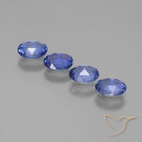 Sapphire Gemstones in 5 x 4 mm (calibrated) Size for Sale, Sapphire Stones in Medium Navy Blue Color