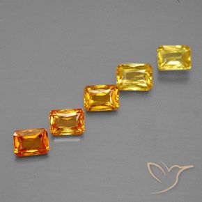 Multicolor Zafiro Gema - 0.3ct Corte Octágon / Forma de Tijera (ID: 373986)
