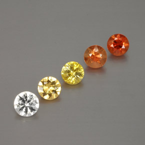 Multicolor Sapphire Gem - 0.3ct Diamond-Cut (ID: 374274)
