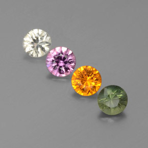 Multicolor Zafiro Gema - 0.3ct Corte Diamante (ID: 374373)