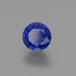 0.80 ct Blue Sapphire Stone, Natural Sapphire in Round Facet Shape for Sale