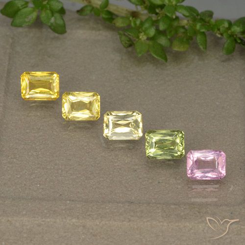 Multicolor Zafiro Gema - 0.3ct Corte Octágon / Forma de Tijera (ID: 374464)