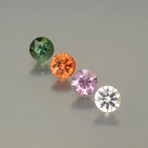 Multicolor Zafiro Gema - 0.3ct Corte Diamante (ID: 374489)